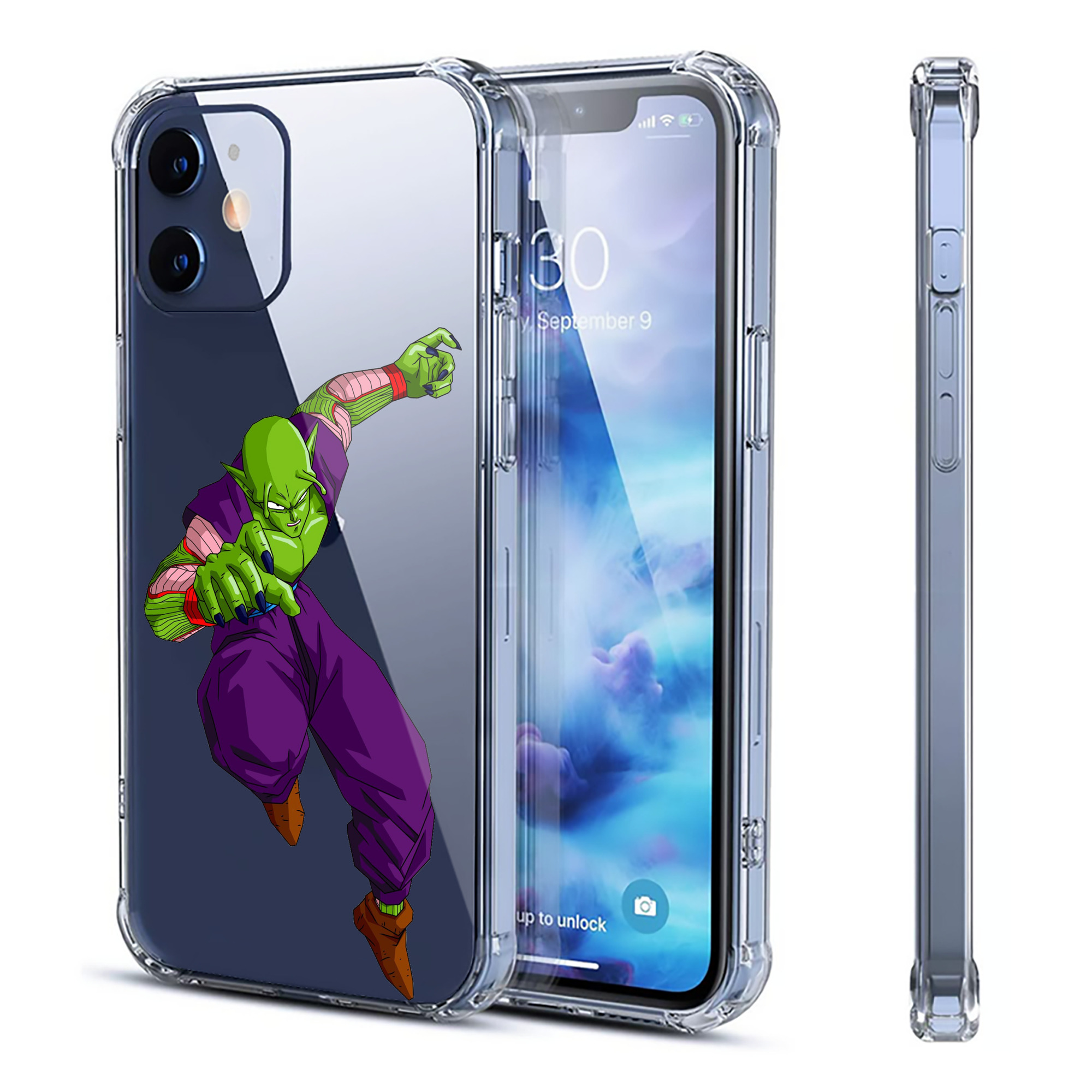 （画像用） ドラゴンボール ピッコロ DRAGON BALL Piccolo 【iPhone 12シリーズ対応】透明スマホケース（クリアソフトケース）